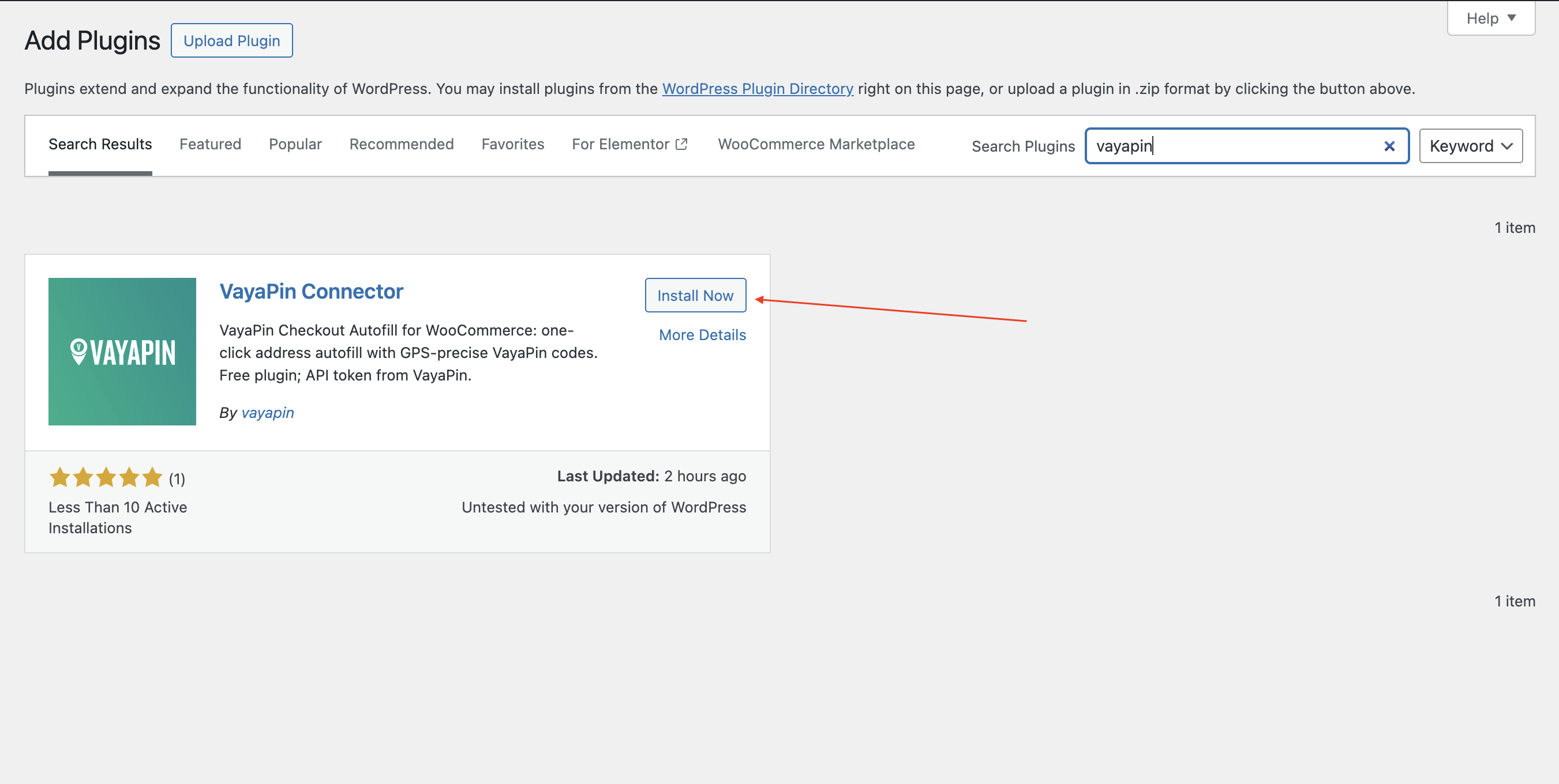 Plugin install from WordPress.org