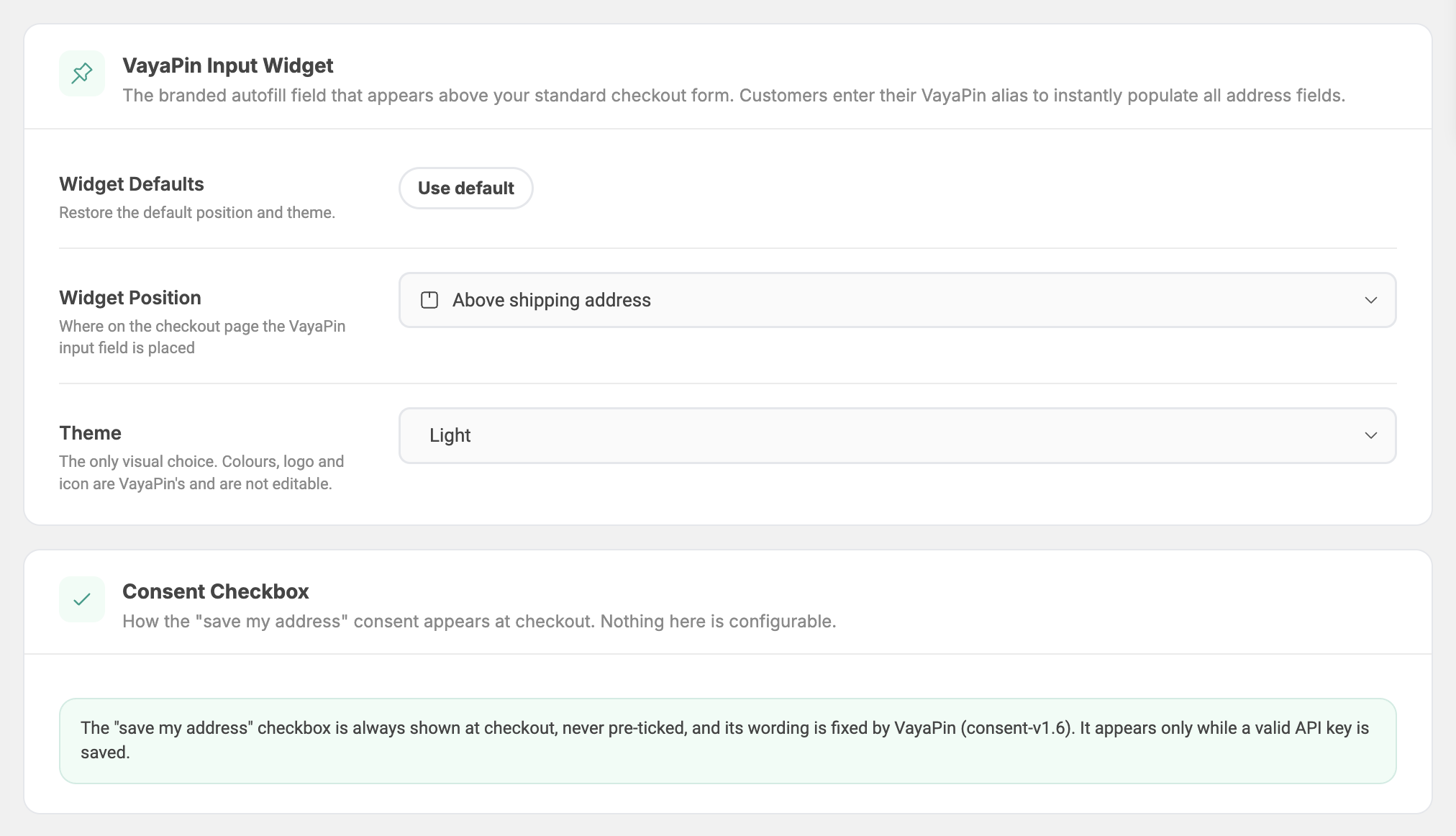 Checkout Display tab — overview